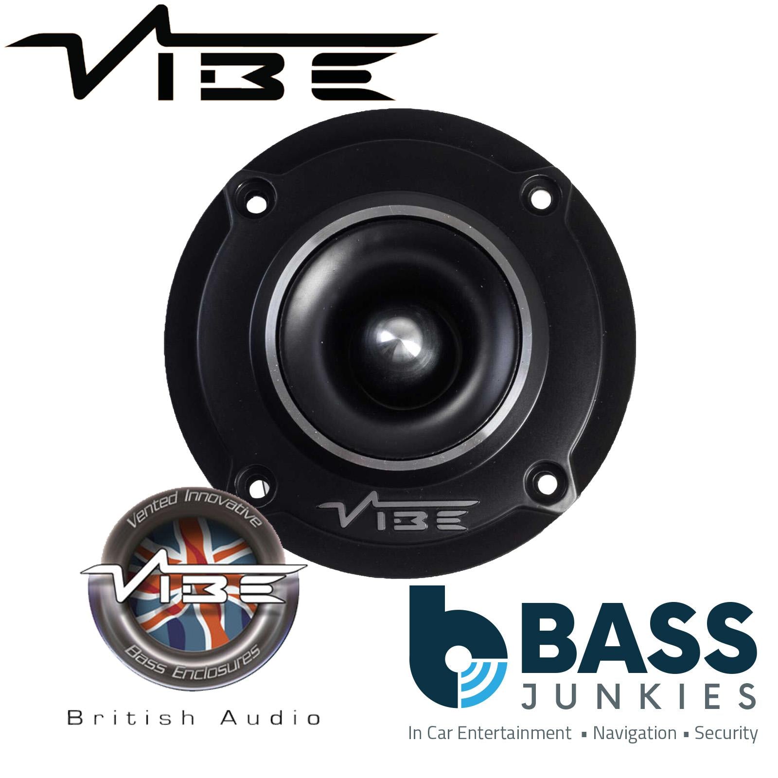 Vibe BLACKAIRPRO4T-V3 450 Watts BlackAir 4" Bullet Compression Car Tweeter PAIR