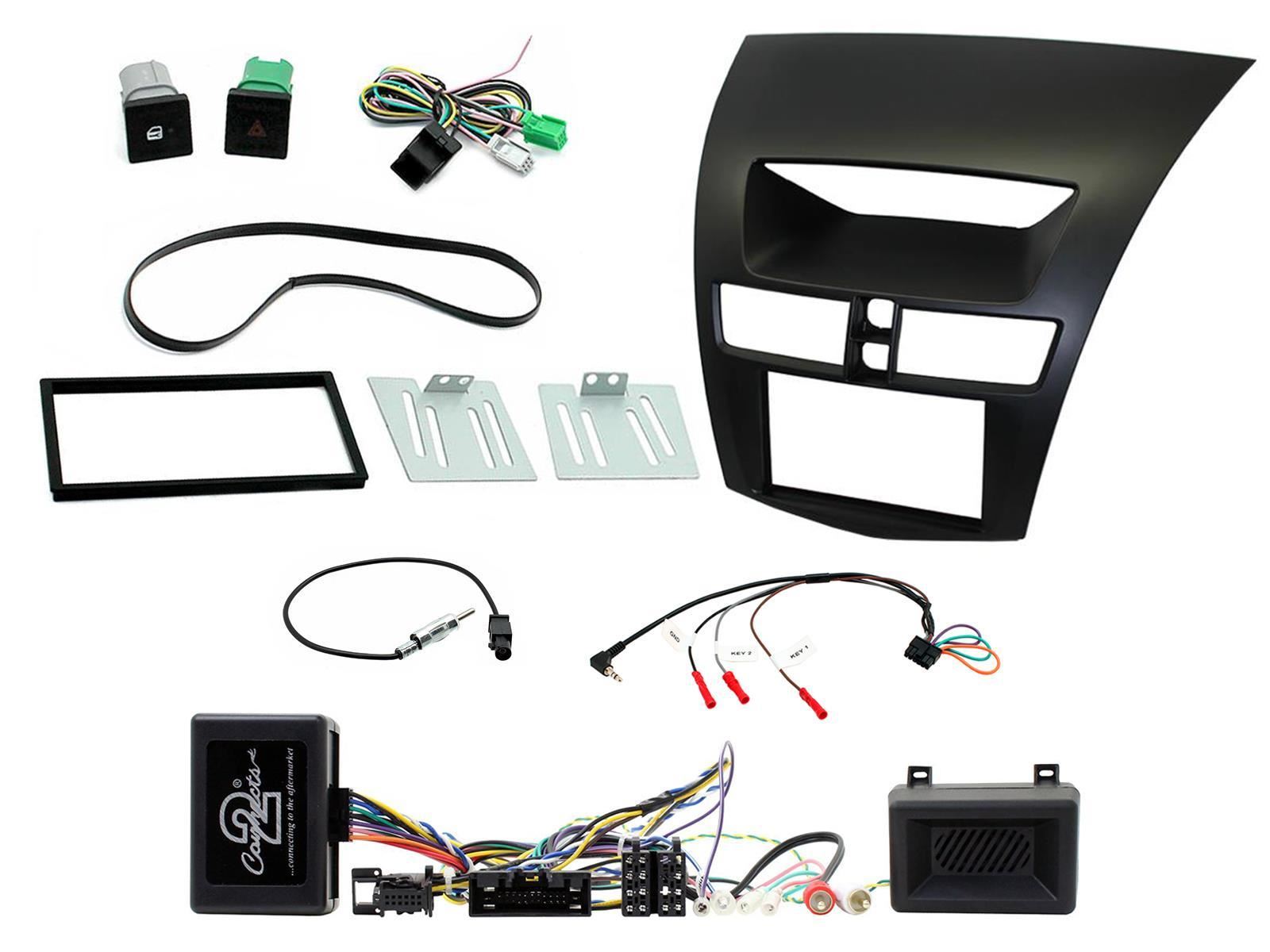 Connects2 CTKMZ01 - Mazda BT50 2012 - 2017 Double Din Fascia & Steering Wheel Interface Installation Kit