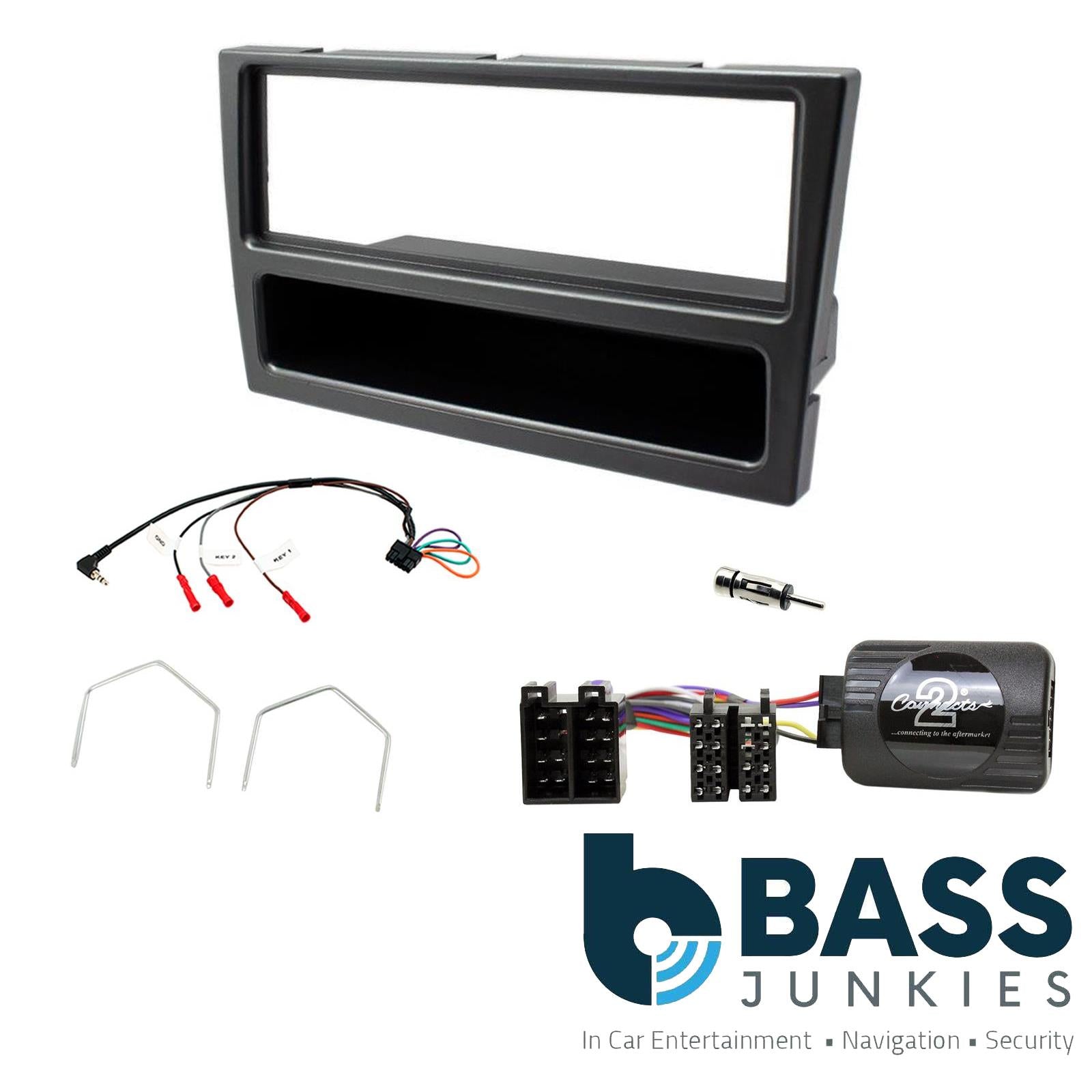 Connects2 CTKVX18 - Vauxhall Single Din Fascia & Steering Wheel Interface Installation Kit