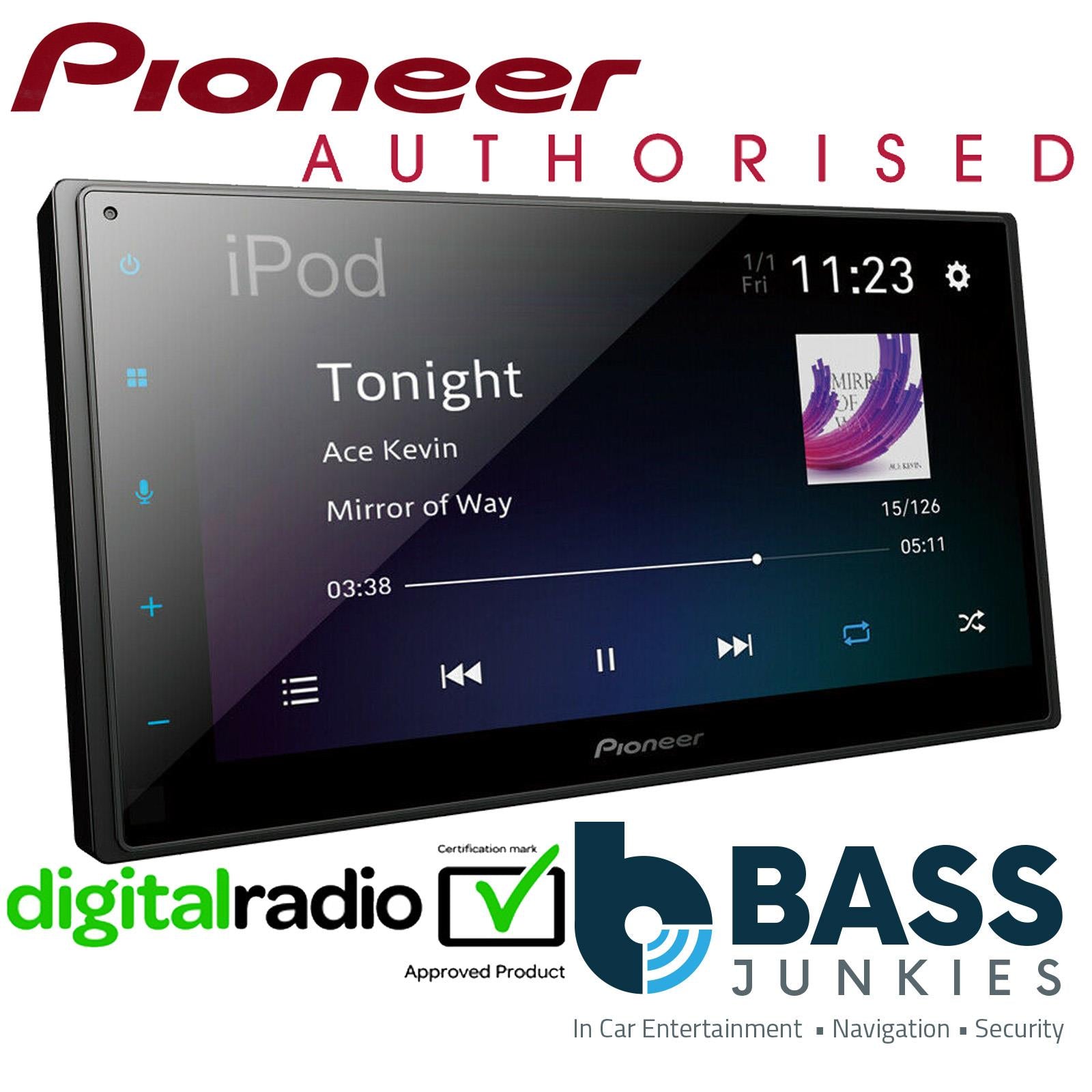 Pioneer SPH-DA360DAB 6.8" Wireless Apple CarPlay Bluetooth DAB Radio Car Stereo