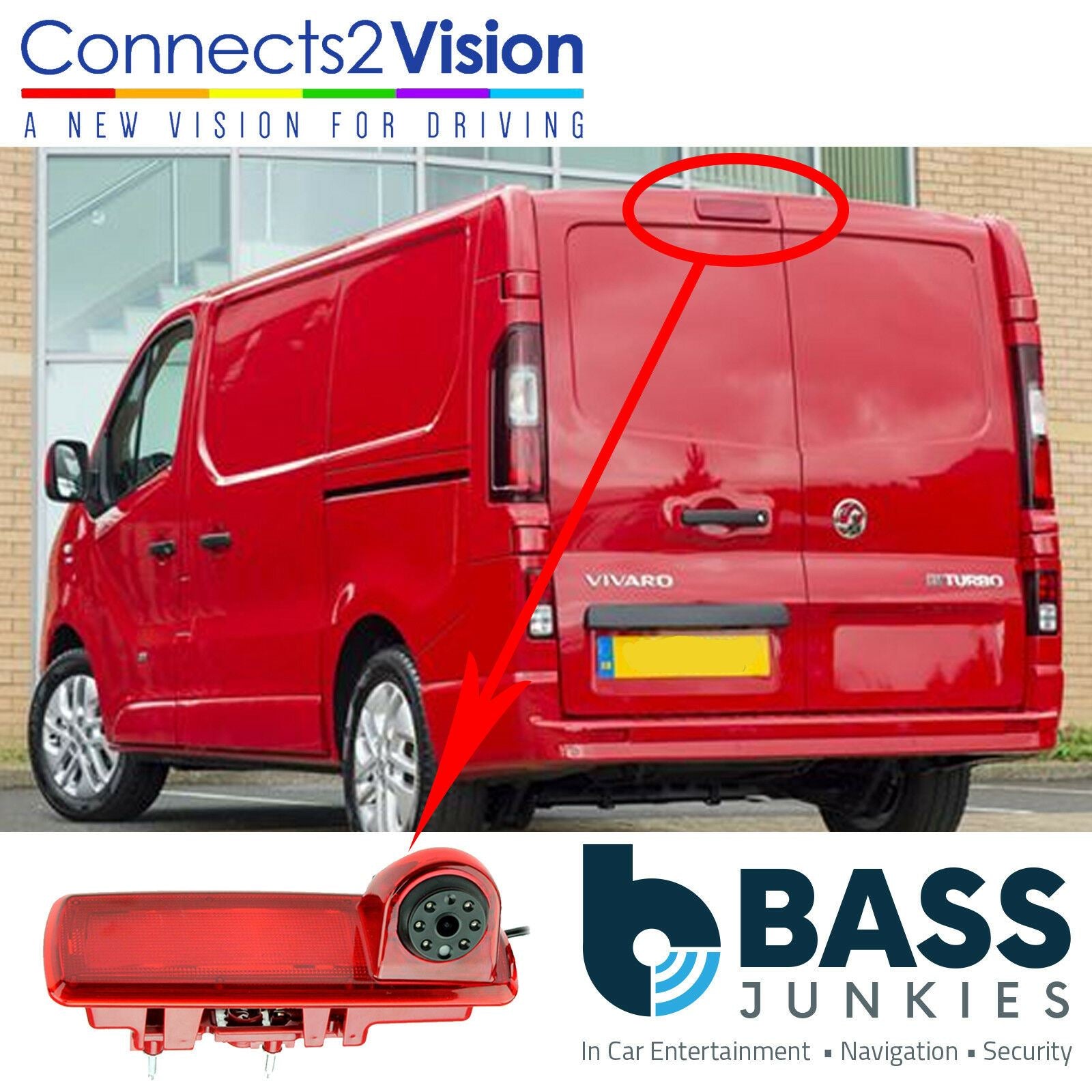 Connects2 CAM-VX4 - Vauxhall Vivaro Replacement Car Reversing Camera