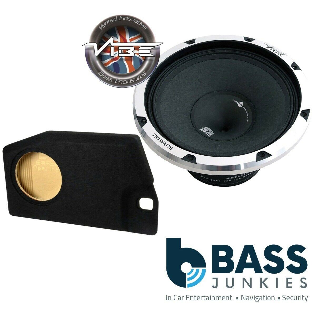 Opel Insignia 2008 Onwards Vibe BLACKDEATH Pro 10" 500 Watts Car Subwoofer Custom Bass Box Kit