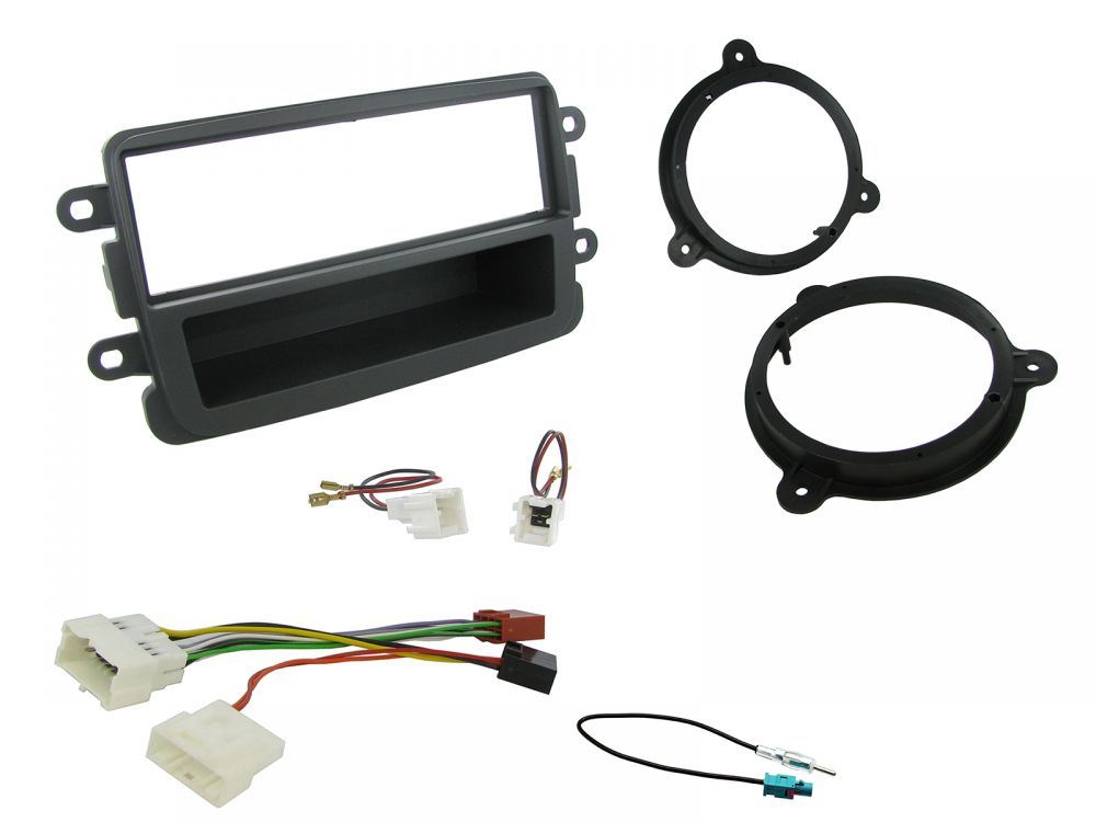 Connects 2 CTKDC02 - Dacia Duster 2012 - 2016 Single Din Facia & Speaker Adaptors & Fitting Installation Kit