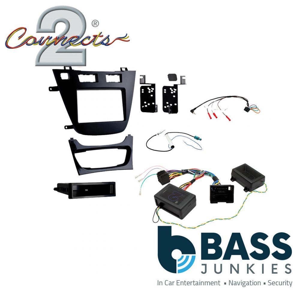 Connects2 CTKVX40 - Vauxhall Insignia 2008 - 2013 Single or Double Din Fascia & Steering Wheel Interface Installation Kit