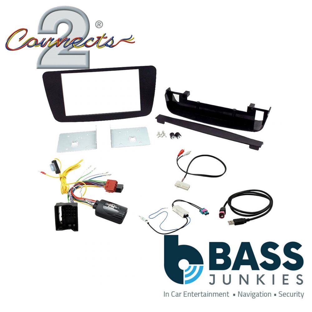 Connects 2 CTKMB11 - Mercedes A-Class W176 Model 2013 Onwards Double Din Facia & Steering wheel Interface Fitting Installation Kit