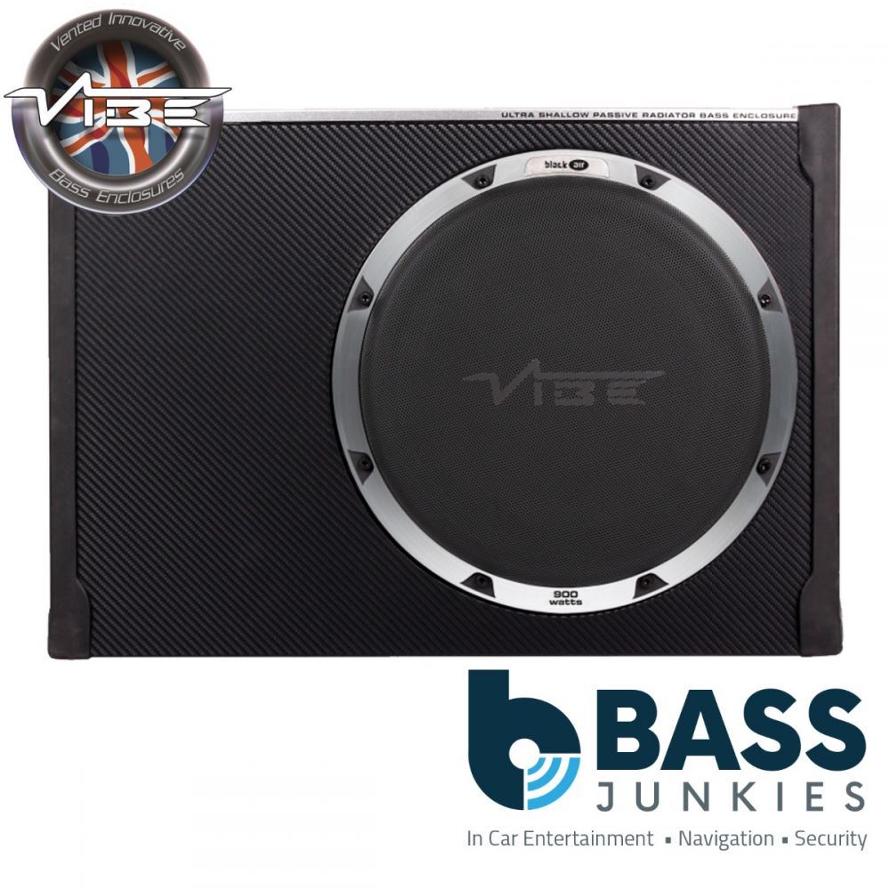 Vibe BLACKAIRT12S-V6 12" 30cm 900 Watts BlackAir Compact Passive Car Subwoofer Enclosure