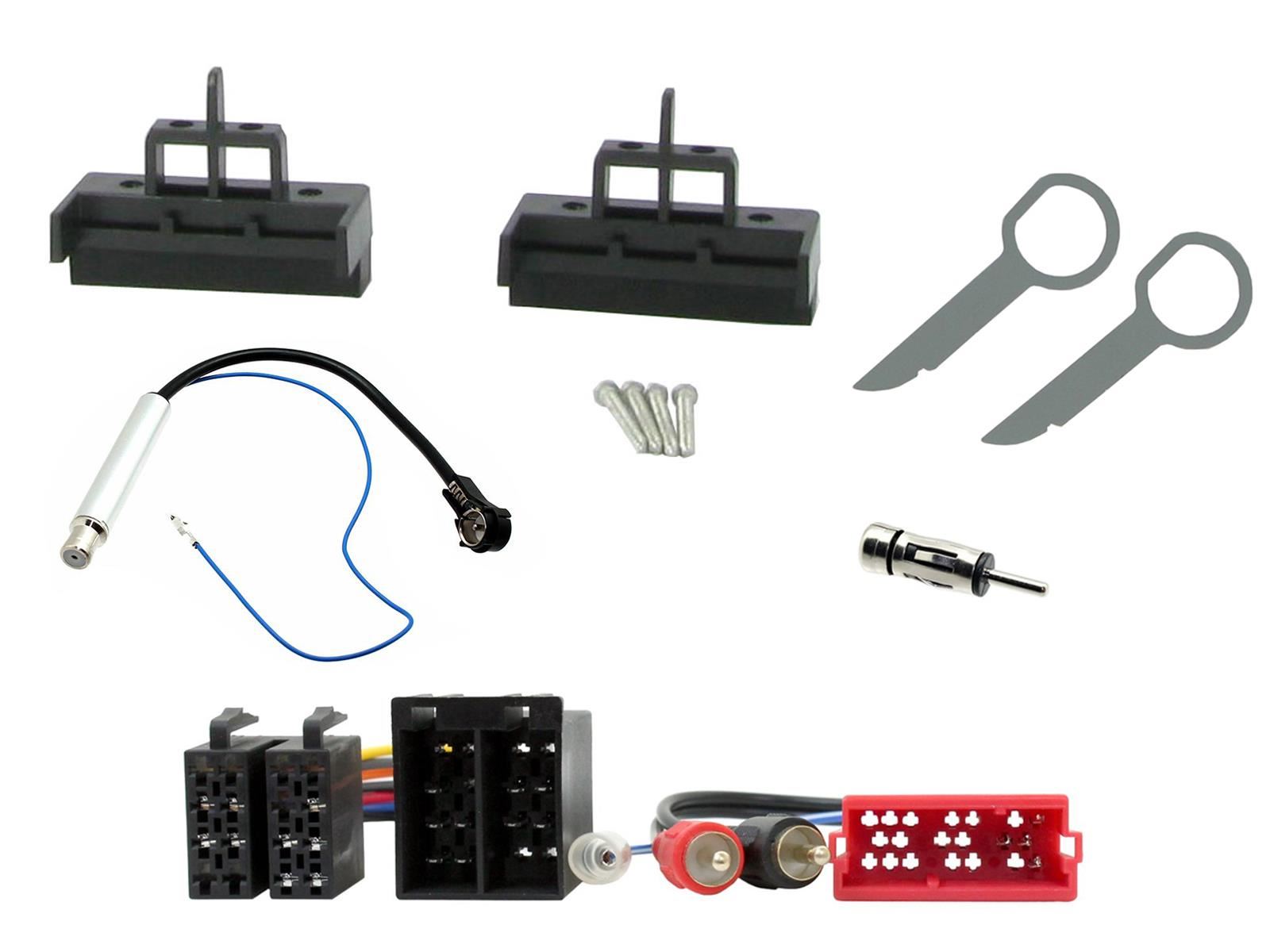 Single Din Stereo Fitting Kit + Steering Wheel Stalk Controls to fit Audi A2 1999-05 | Audi A3 1999-00 | Audi A4 1999-01 | Audi A6 1997-01