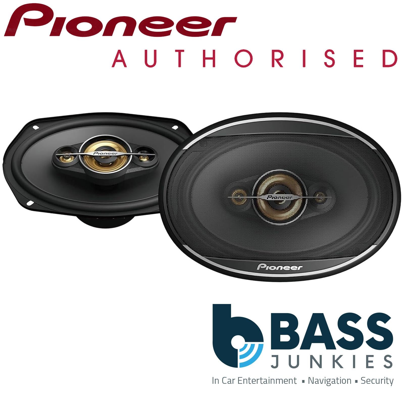 Pioneer TS-A6970F - 6" x 9" 1200 Watts Coaxial 5-Way Car Shelf Speakers