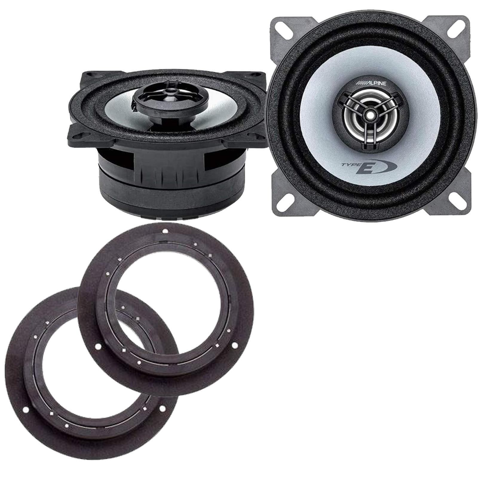 Alpine SXE-1025S 100mm/10cm/4" 2-Way Coaxial Car speakers (Per Pair Max 360|50 watts RMS) Fits Mercedes A-Class 2004-12