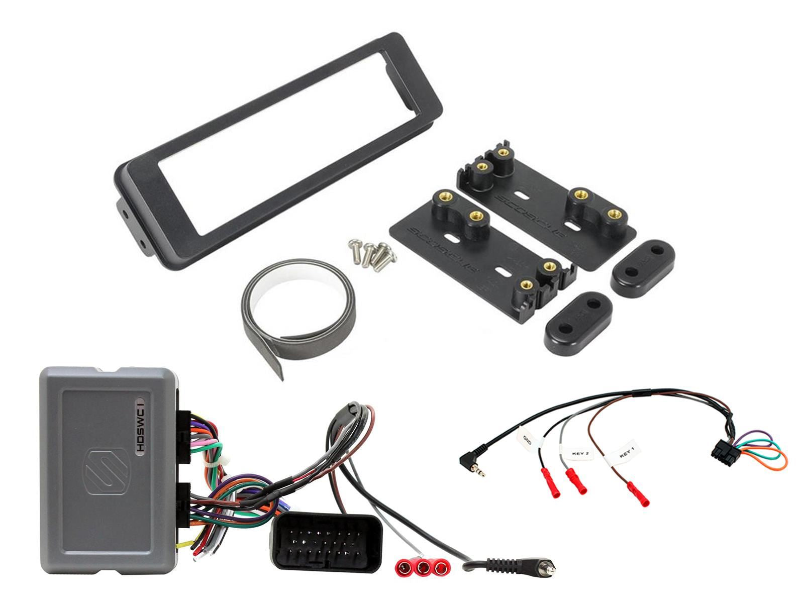 Connects2 CTKHA01 Harley Davidson Road-Glide-FLTR Double Din Car Stereo Fascia Fitting Kit