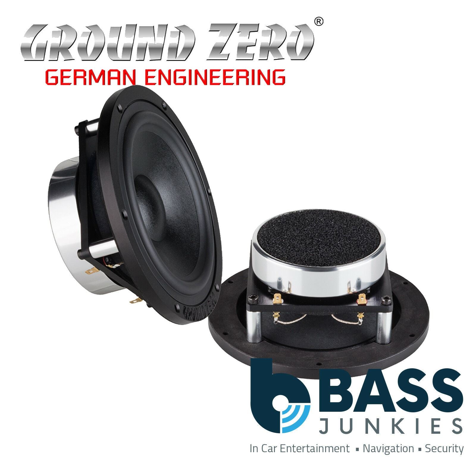 Ground Zero GZMW Reference 180 - 7.09" Inch 18cm 150 Watts SPL 4-Ohm Mid / Kickwoofer Speaker