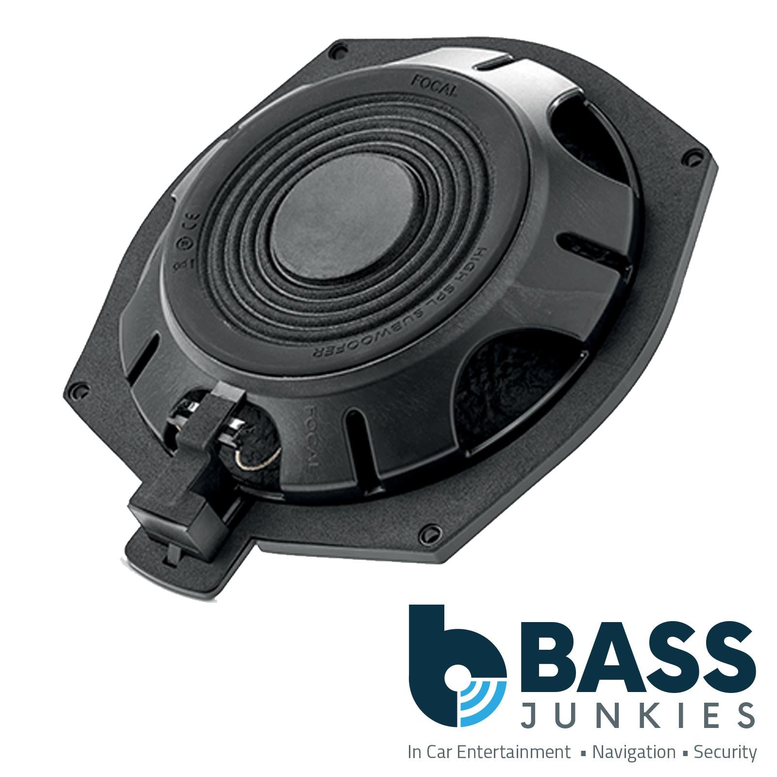 Focal ISUB BMW 4 8" Custom Fit Underseat Subwoofer for BMW 1 3 5 6 7 Series X3