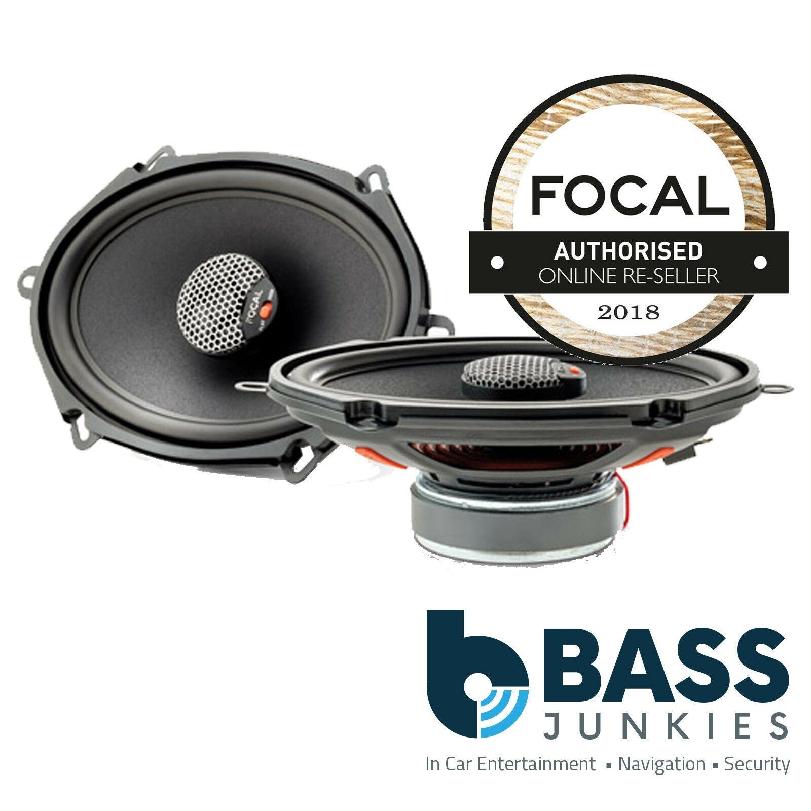 Focal Integration ICU570 5" x 7" 70 Watts Coaxial Car Van Speakers Pair