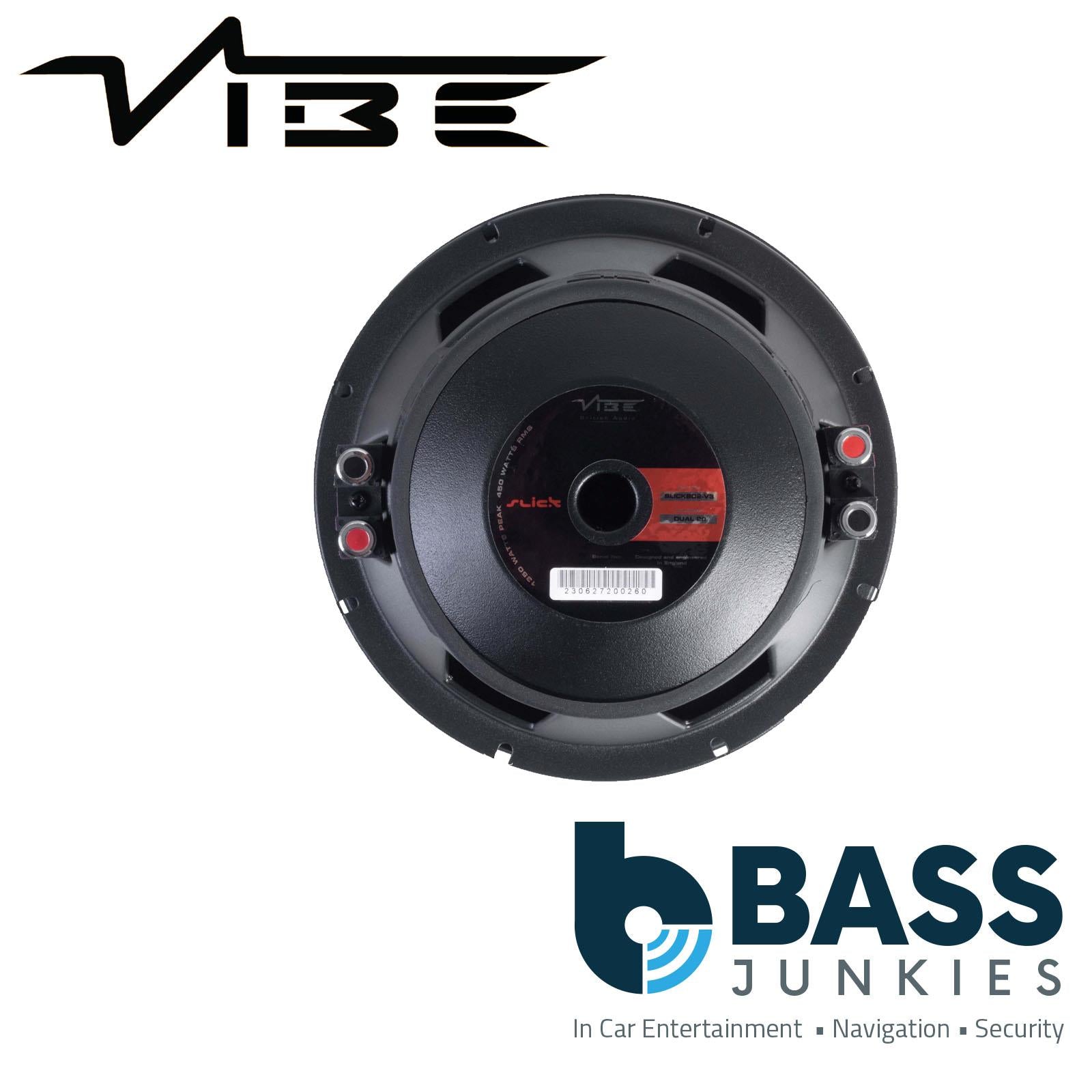 VIBE SLICK8D2-V3 8 Inch Dual 2 Ohms 1350W Max Power 450W RMS Car Audio Subwoofer