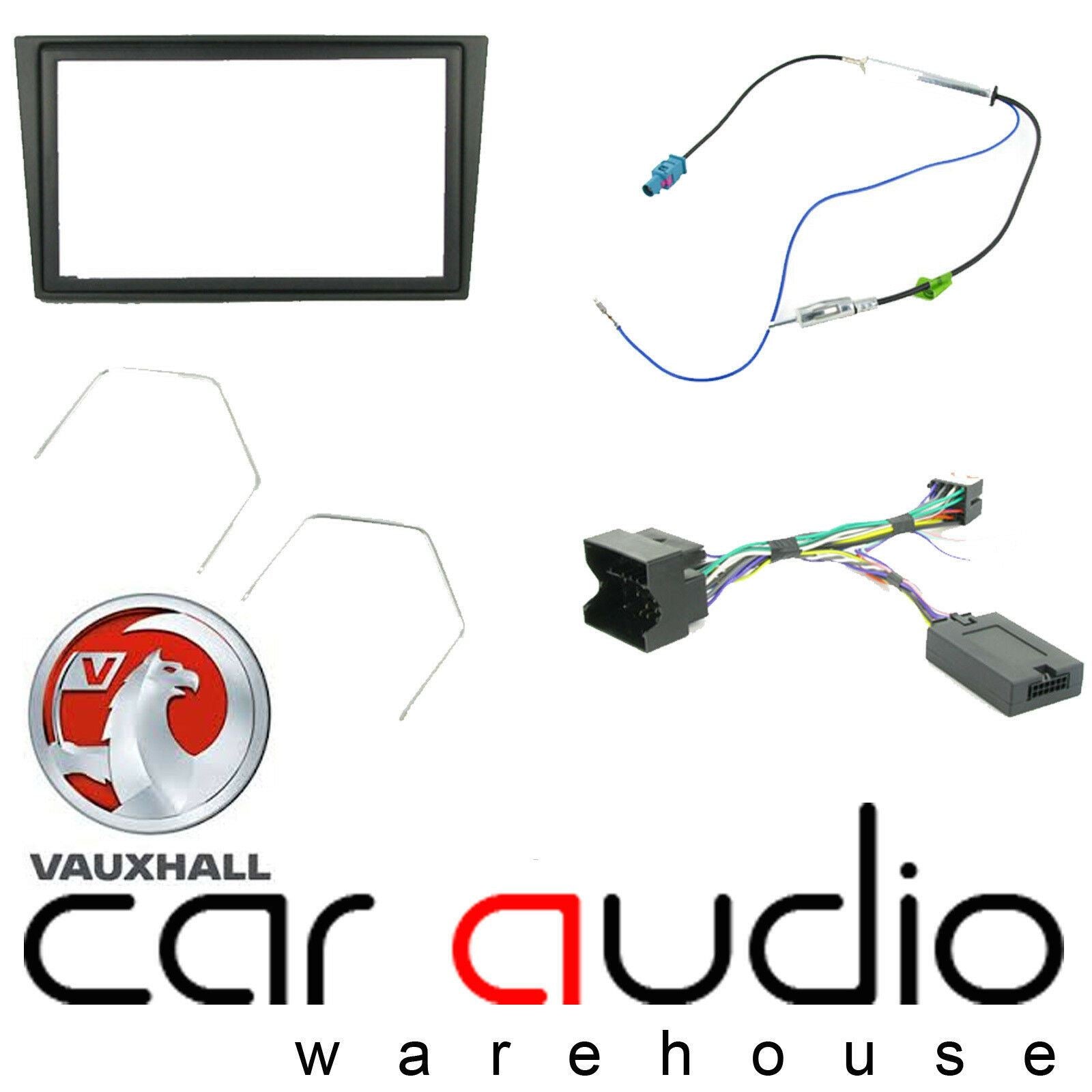 Connects2 CTKVX08 - Vauxhall Double Din Fascia & Steering Wheel Interface Installation Kit