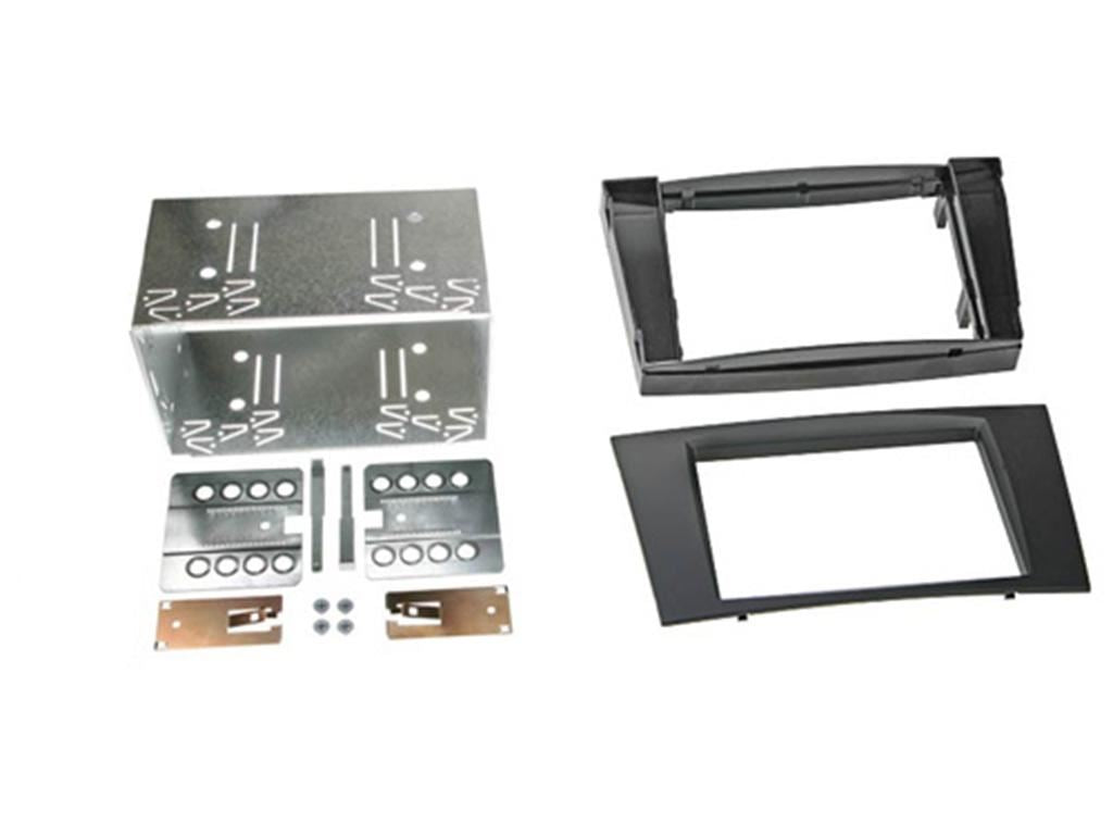 Grundig 6.8" Apple Android Double Din Stereo Fitting Kit + Steering Wheel Stalk Controls to fit Mercedes E-Class 2002-09