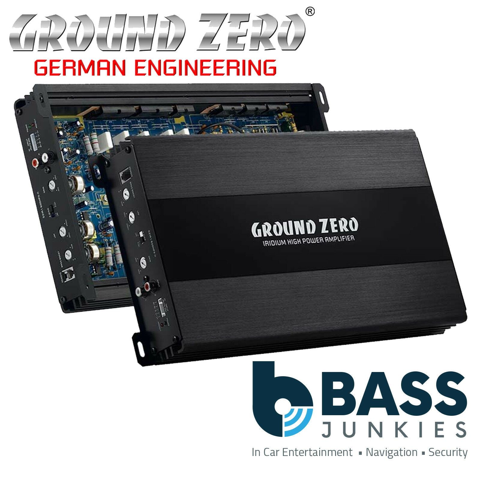 Ground Zero GZIA 1.600HPX-II - Class D Monoblock 600 Watts 1 Ohm Stable Car Amplifier