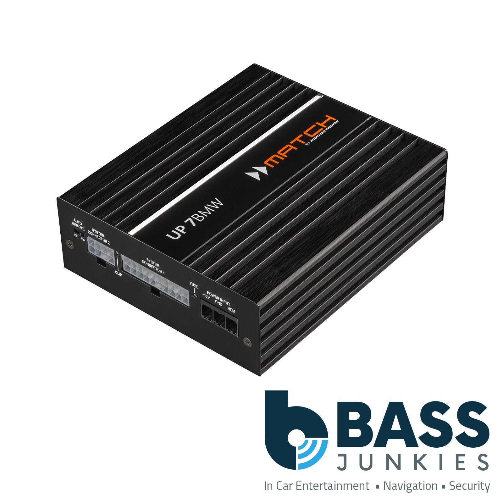 MATCH UP 7BMW 7 Channel Class HD 5 x 130 Watts @ 4 Ohms 8 Channel DSP (64 Bit) Frequency Response: 20 Hz - 22,000 Hz, DSP Power:295 MHz
