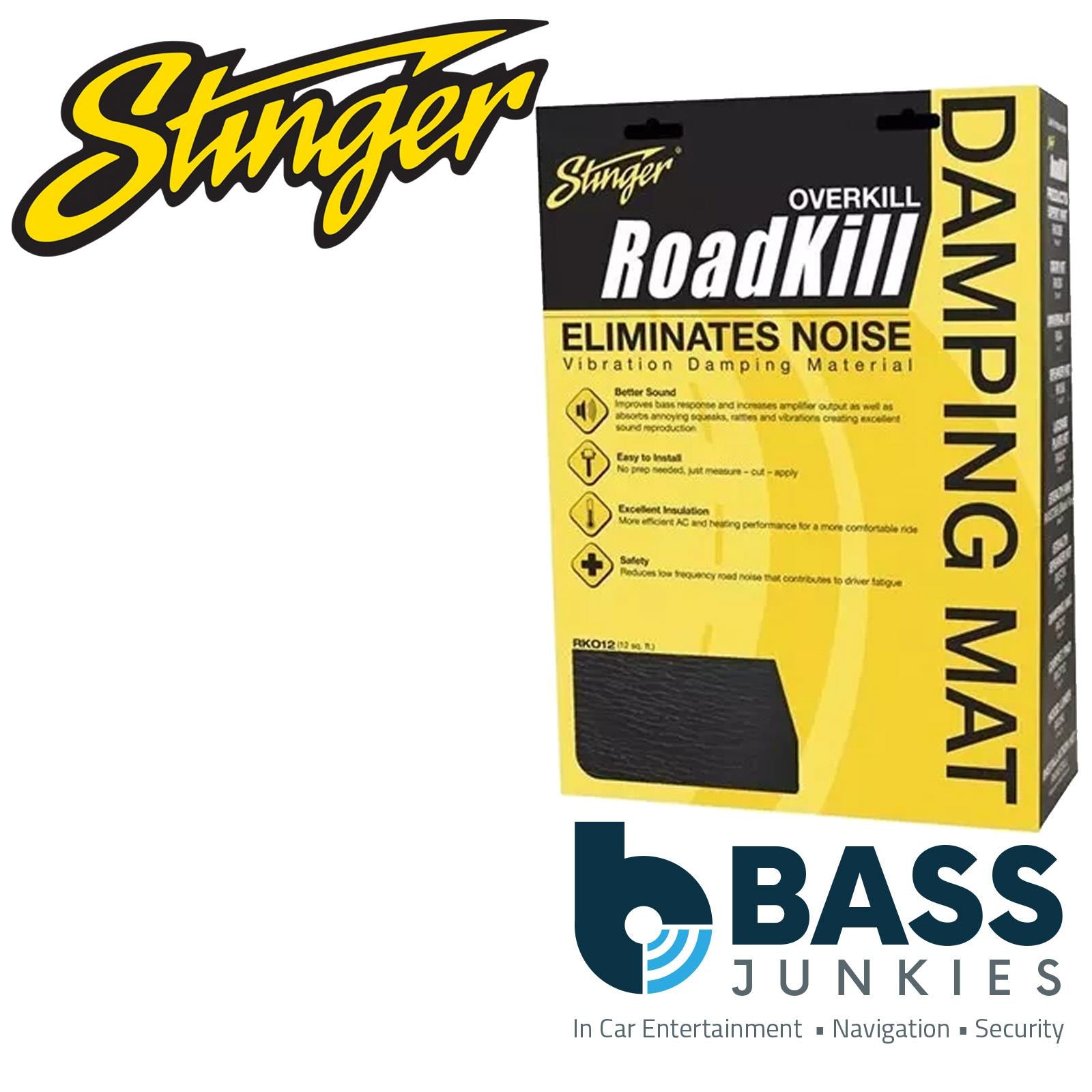 Stinger RKO12 OVERKILL FOAM DAMPING MAT - 12sqft, 1/pack (32 x 54")