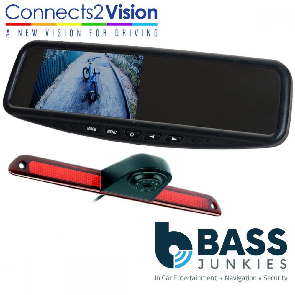 Connects2 CAM-MB5 Mercedes Sprinter Rear Van Brake Light Reversing Camera & 4.3" Mirror Screen