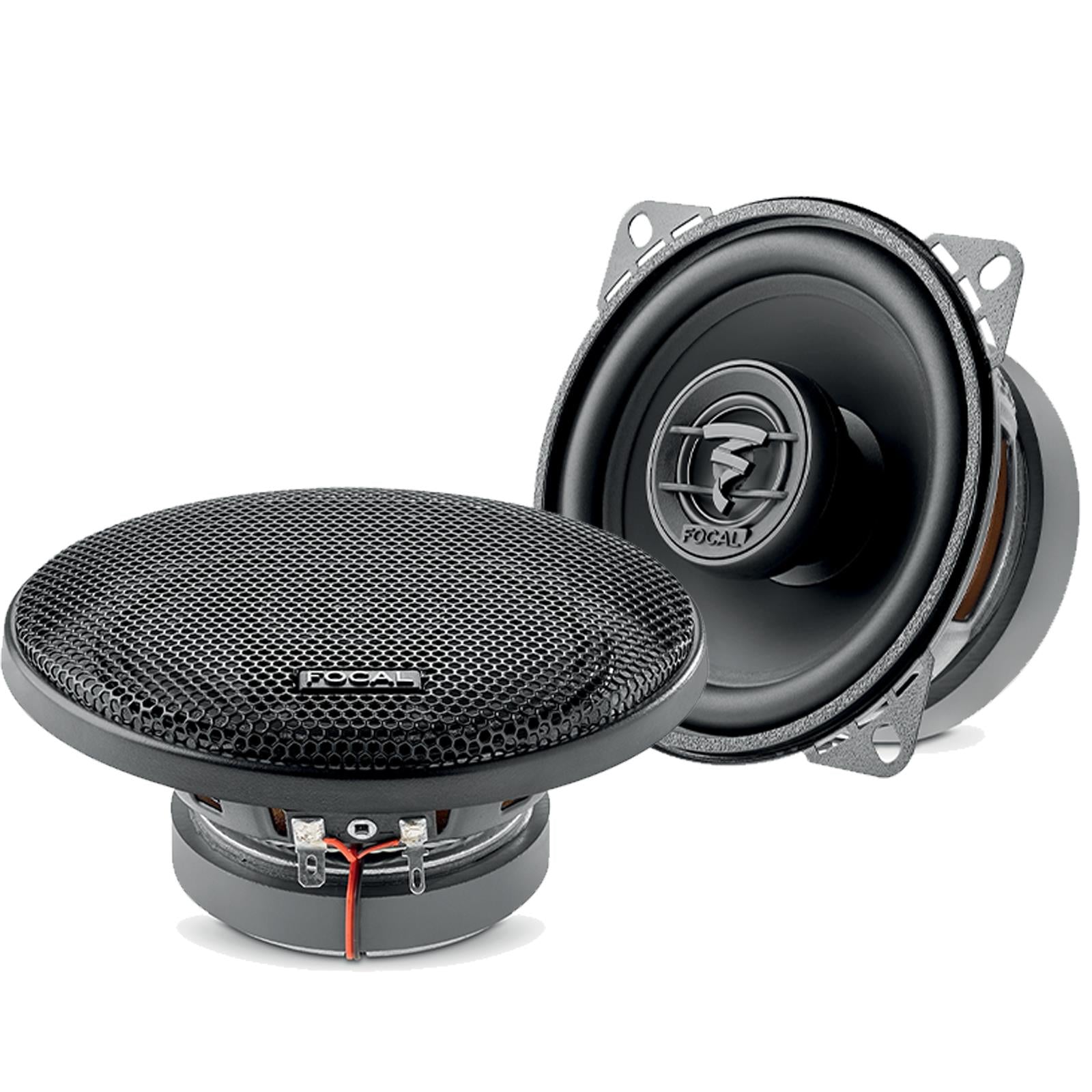 Focal ACX100 100mm/10cm/4" Car Door Coaxial Speakers (Per Pair Max 120 watts | 60 watts RMS) Each Speaker: Max 60 watts | RMS 30 watts [Woofer/Tweeter/Crossover]