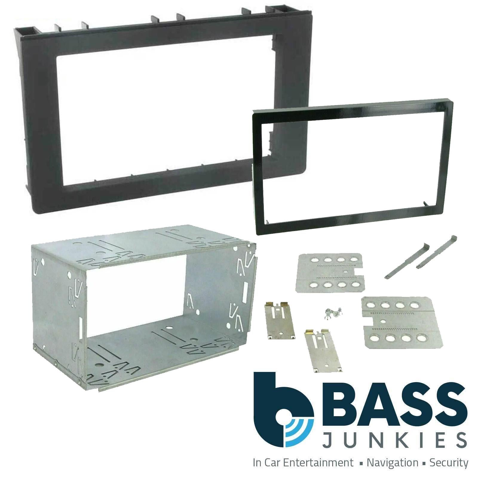 Grundig 6.8" Apple Android Double Din Stereo Fitting Kit + Steering Wheel Stalk Controls to fit Saab 9-3 2006-12