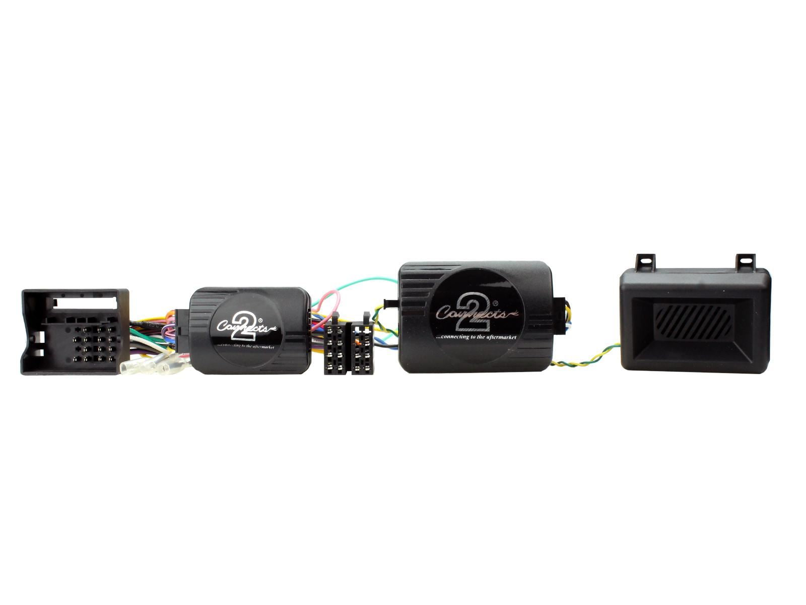 Grundig 6.8" Apple Android Double Din Stereo Fitting Kit + Steering Wheel Stalk Controls to fit BMW 3-Series 2005-12