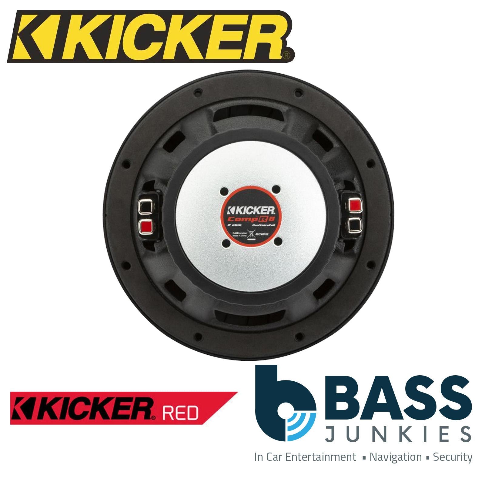 KICKER 48CWR84 8" 20cm 600 Watts Single Voice Coil Car Van Boot Sub Subwoofer