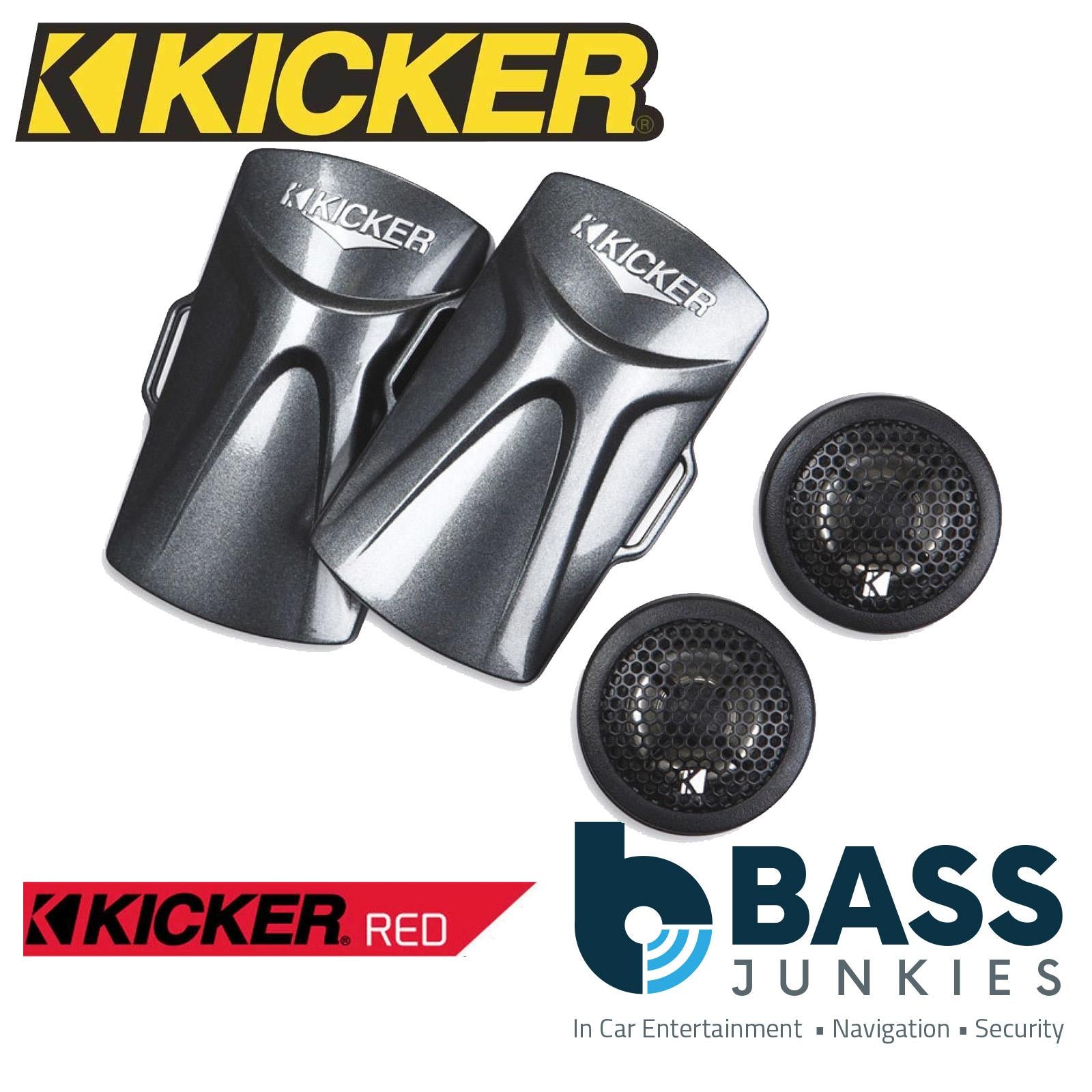 Kicker KS13 - 1/2" 300 Watts Car Stereo Silk Dome Tweeters Pair