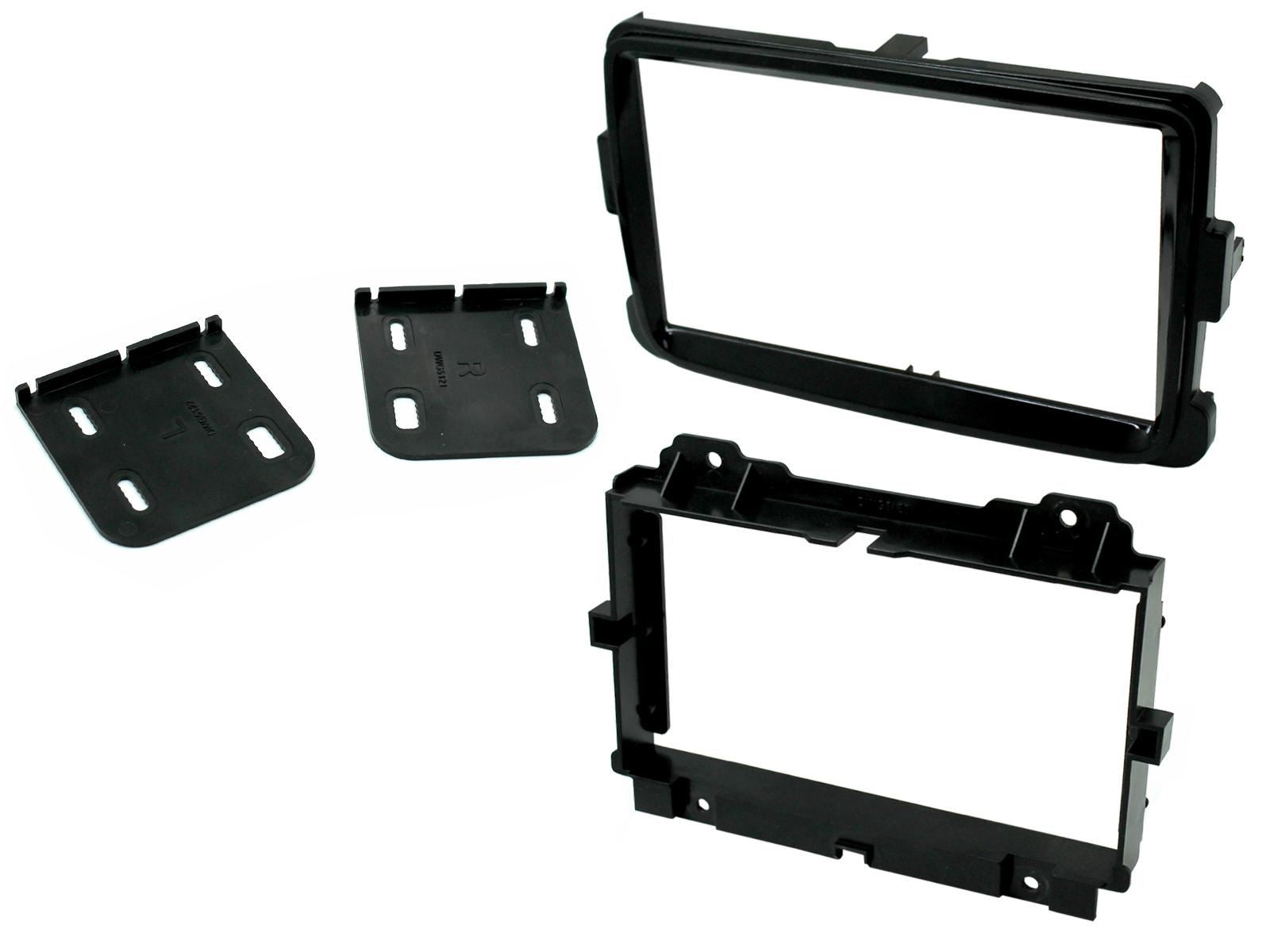 SONY 6.2" Screen Blutooth Double Din Stereo Fitting Kit + Steering Wheel Stalk Controls to fit Renault Captur 2013-17