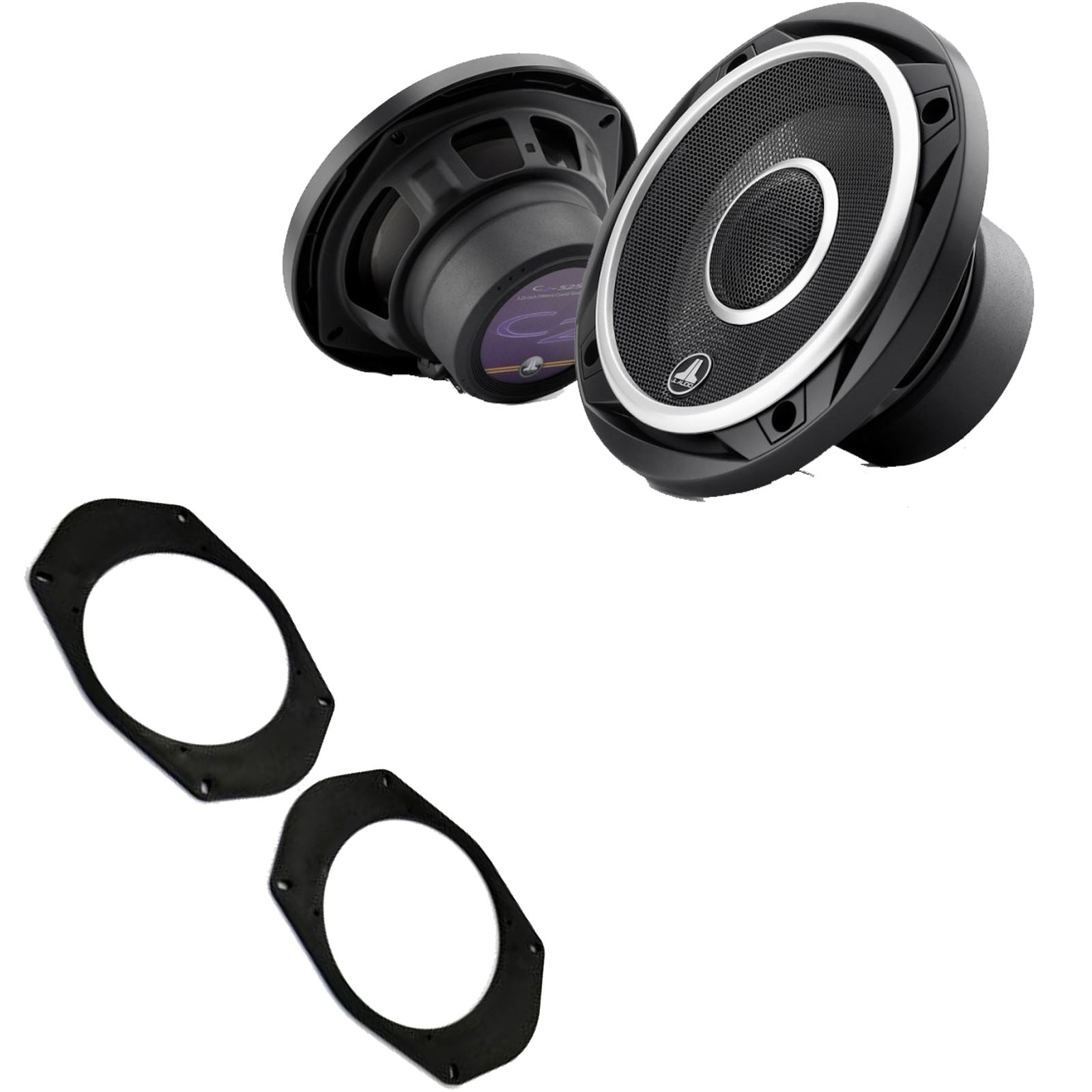 JL Audio C2-525X 2-Way 130mm/13cm/5.25" Coaxial Speakers (Per Pair 450 Watts) Fits Jeep Wrangler 1997-06