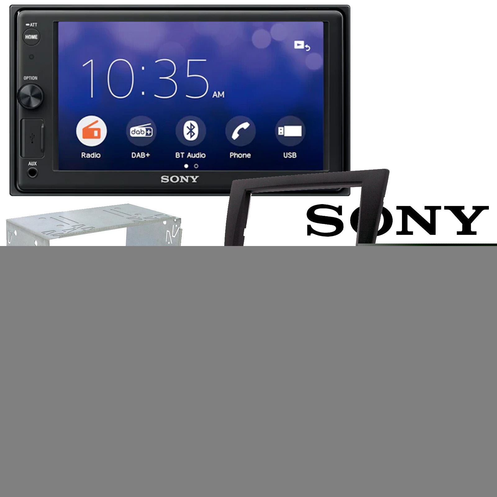 SONY XAV-1550D DAB+ Smart Bluetooth Car Radio + Stereo fitting kit + Steering Wheel Controls Loom for Alfa Romeo Mito 2014-2018