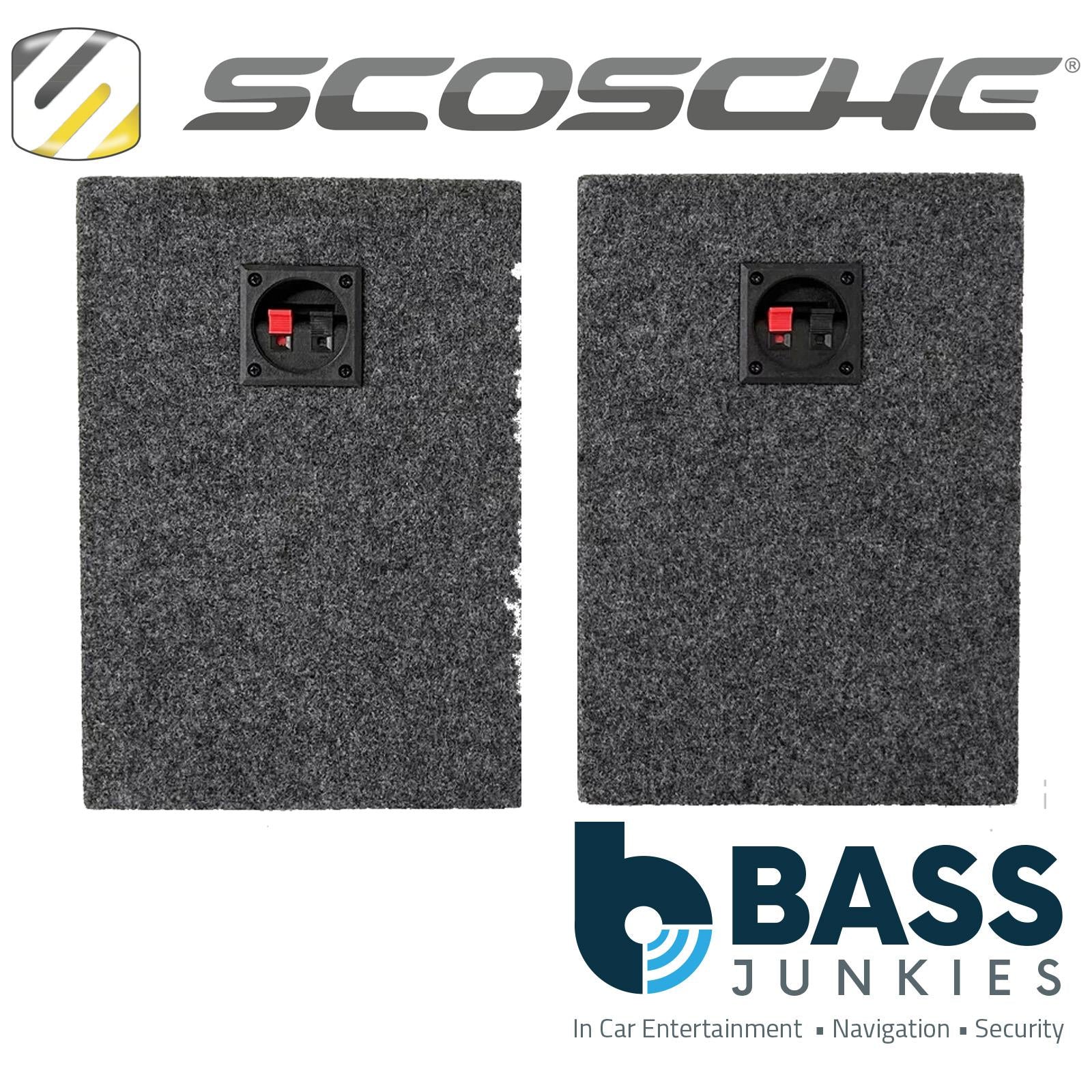 Scosche SS69PUG - Car Van Boat Pickup Truck Caravan Speaker Shelf Pair of 6x9 MDF Enclosure Boxes