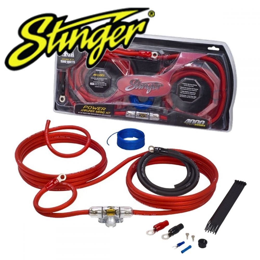 Stinger SK4241 4000 Series 4 Gauge Power Only Car Wiring Kit