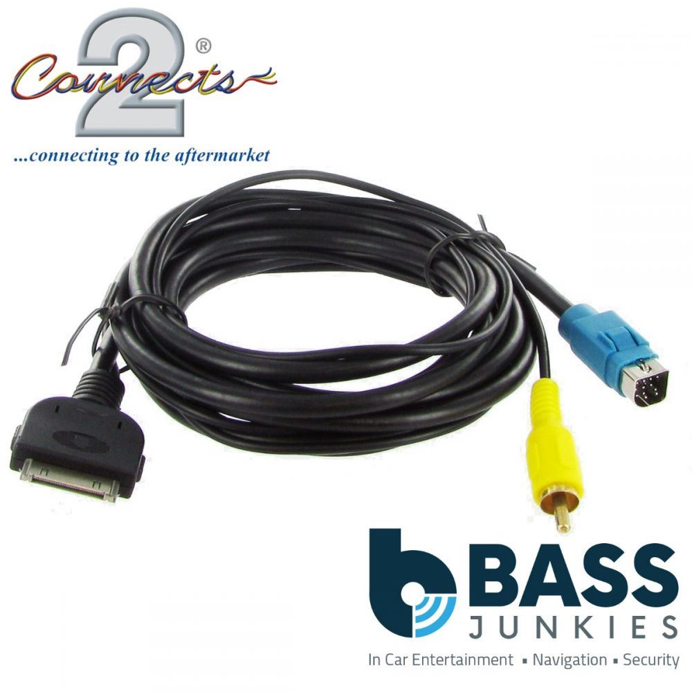 Connects2 CT29IP27 Alpine KCE-435IV Car Stereo Replacement iPod iPhone Adapter Cable Lead