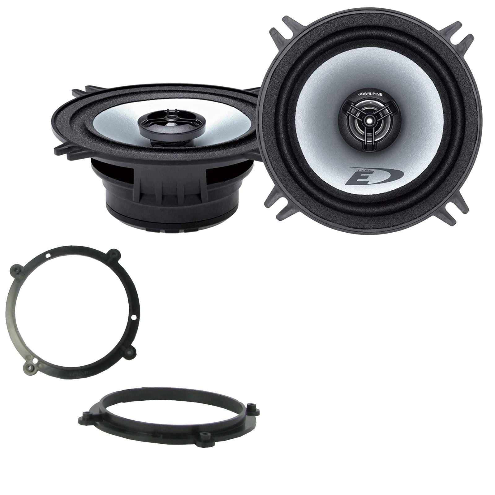 Alpine SXE-1325S 2-Way 130mm/13cm/5.25" Coaxial Speakers (Per Pair 400 Watts) Fits Audi A3 1996-03