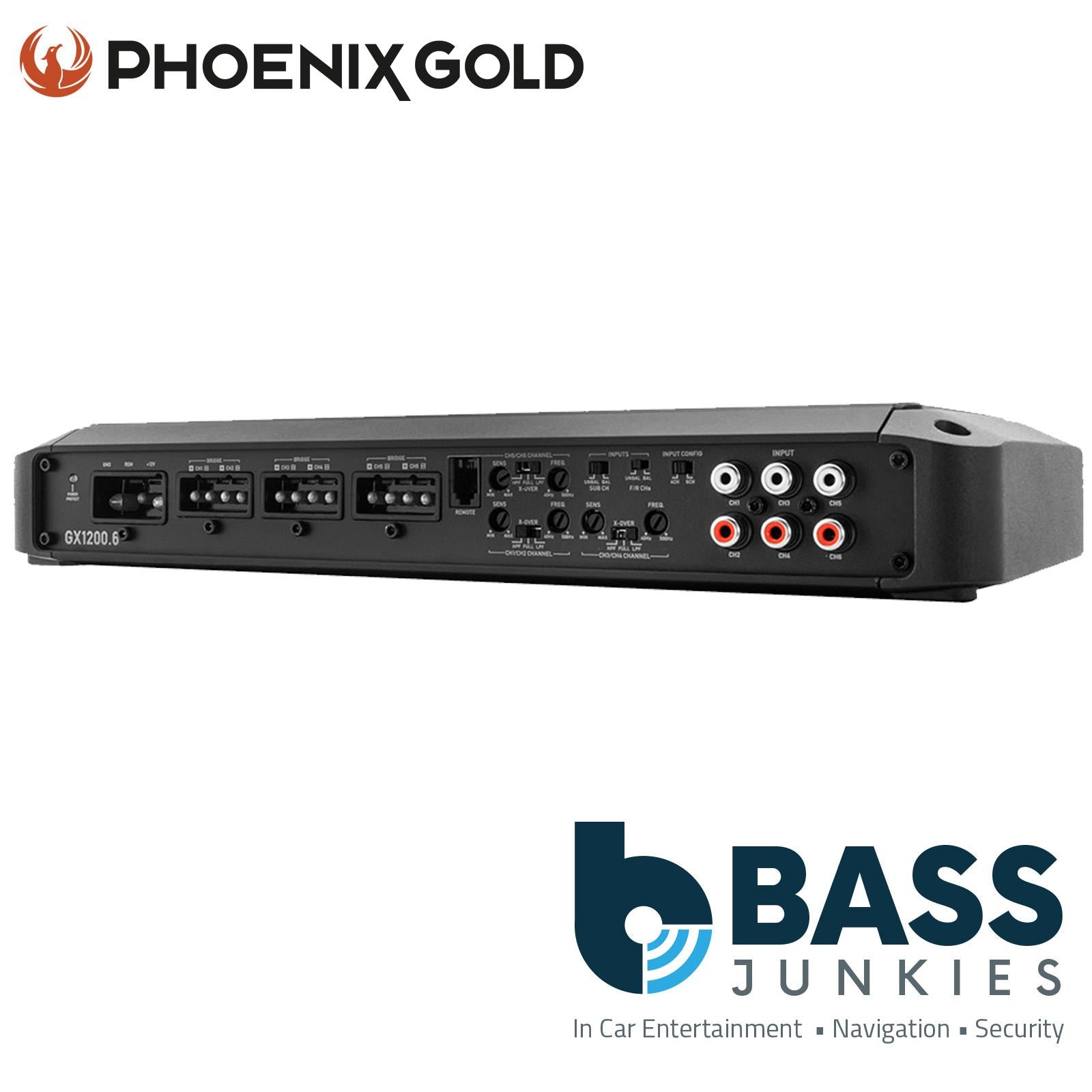 Phoenix Gold GX1200.6 - 1200 Watts 6 Channel Full Range Class D Car Amplifier