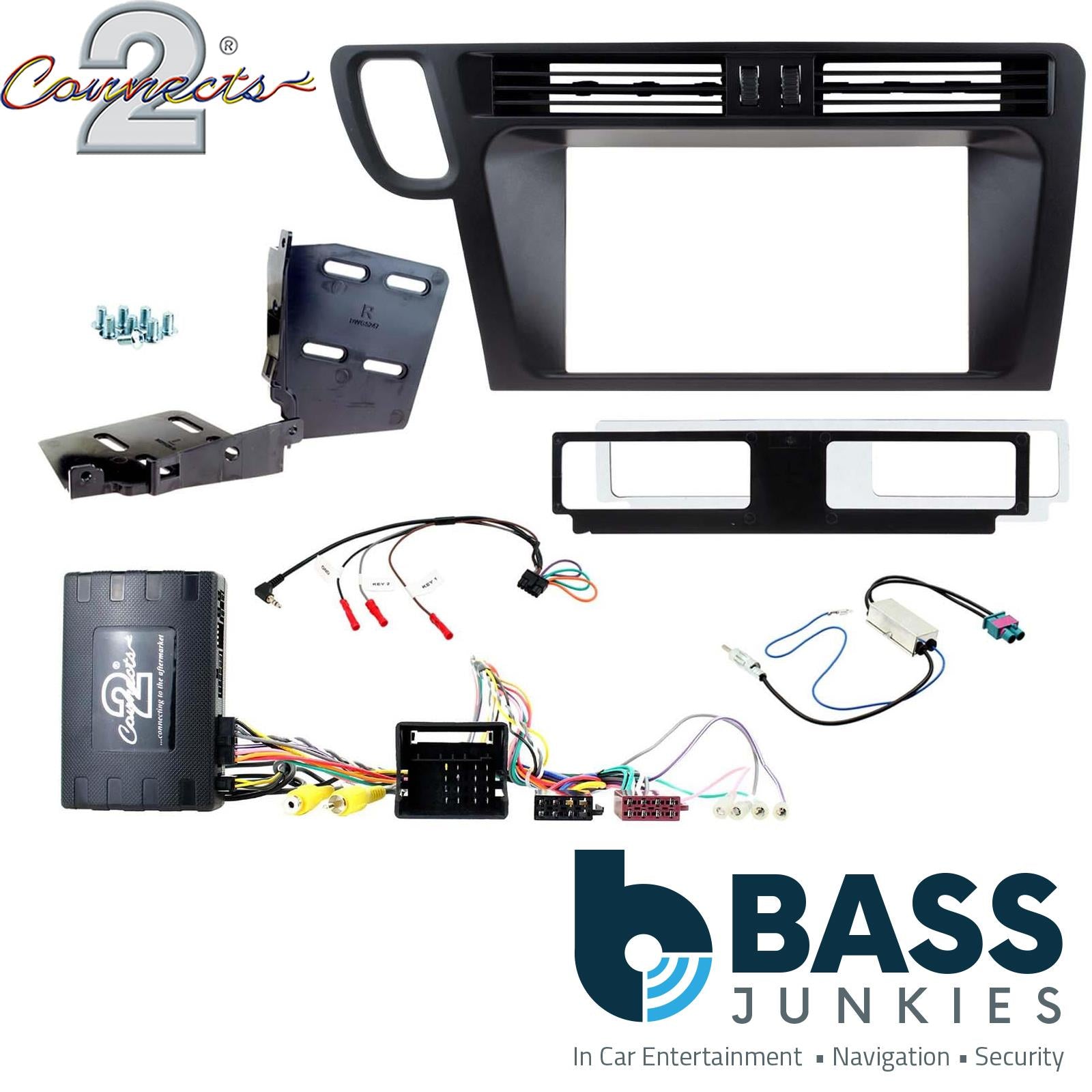 Connects2 CTKAU20L Double Din Steering Wheel Controls Fitting Kit to fit Audi Q5 2008-16
