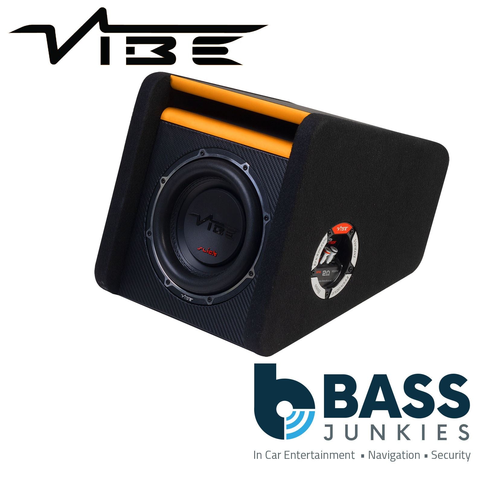 Vibe SLICKMIT8-V3 8 inch Car Sub Bass Passive Enclosure 2 Ohm 1350W Max Power