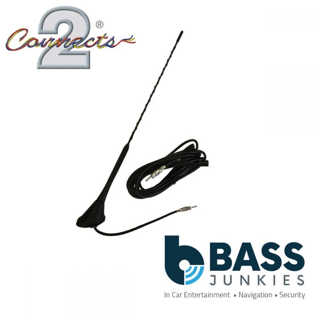 Connects2 CT27UV29 Bee Sting Non Amplified Roof Mount FM Car Radio Stereo Aerial Antenna