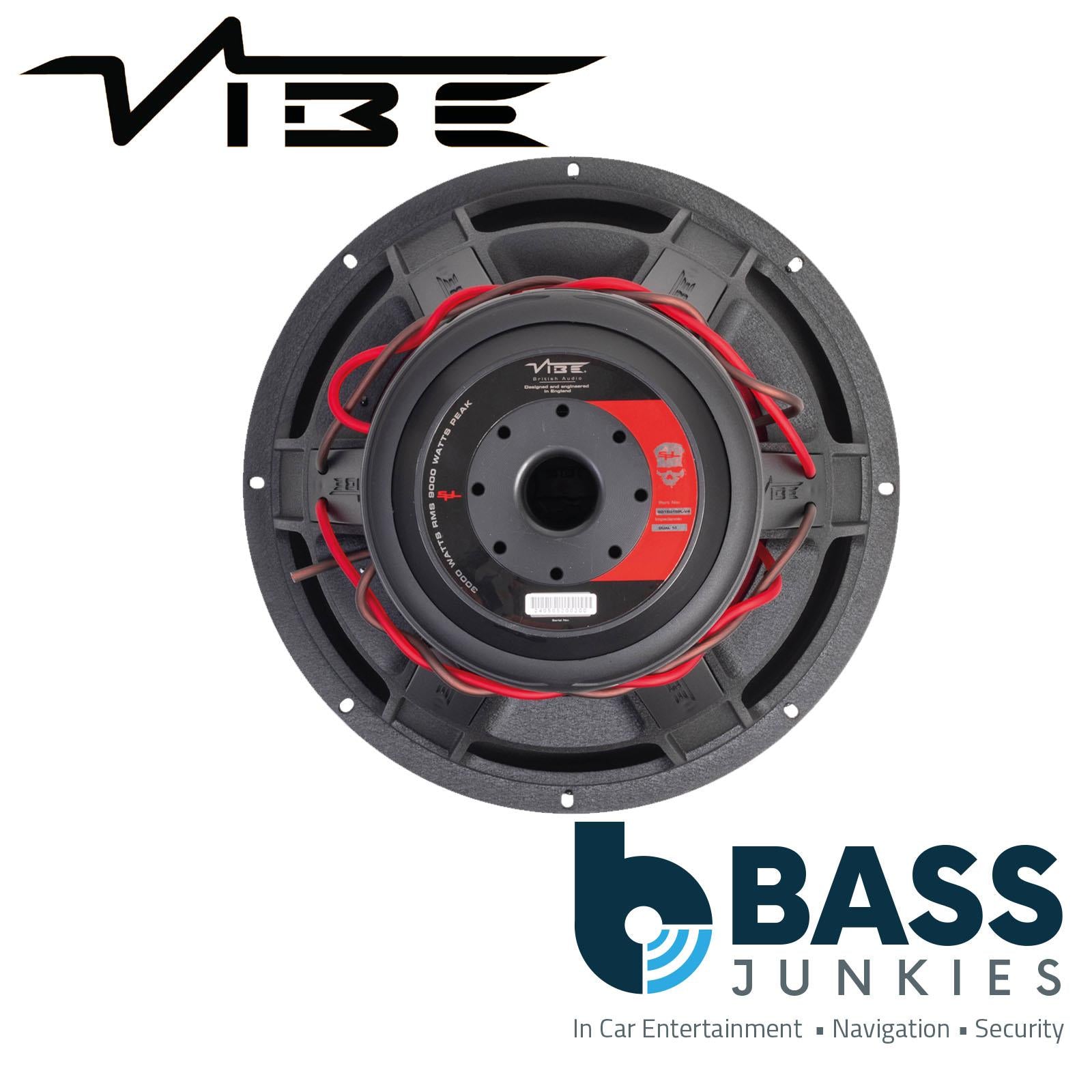 VIBE BD15D1SPL-V4 Back Death 15 Inch 9000W Max 1 Ohm SPL Car Audio Subwoofer