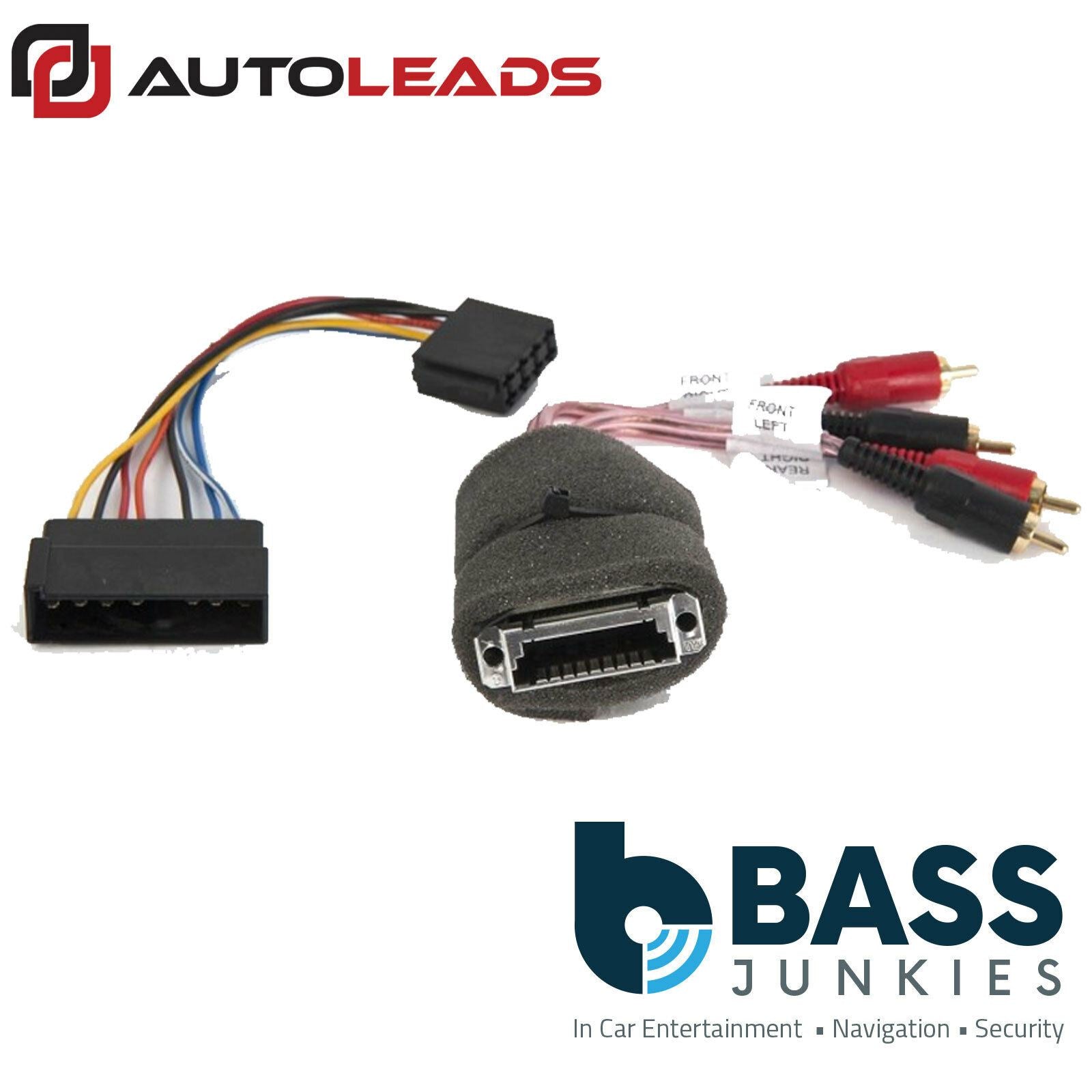 Autoleads PC9-403 Seat Car Stereo Amplifed Bypass RCA Wiring Harness