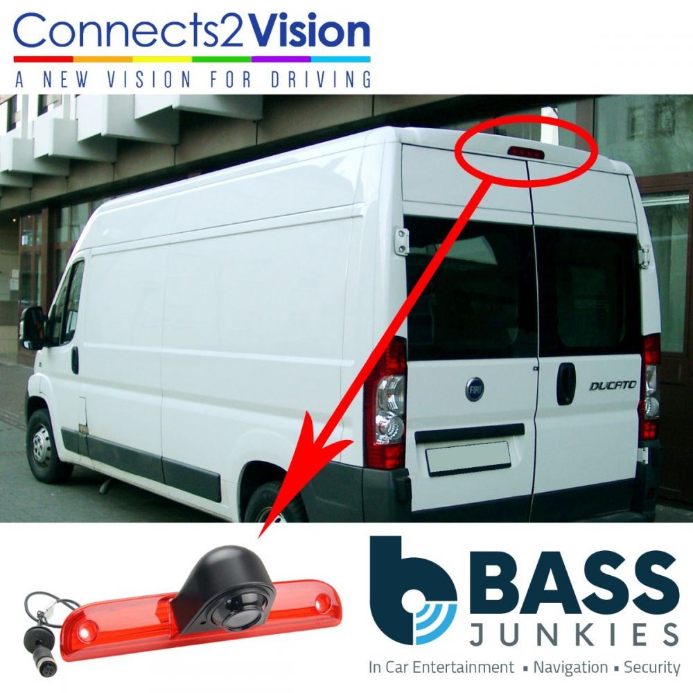 Fiat Ducato 2006 - 2010 Rear View Brake Light Reversing Camera & 5" Screen Kit