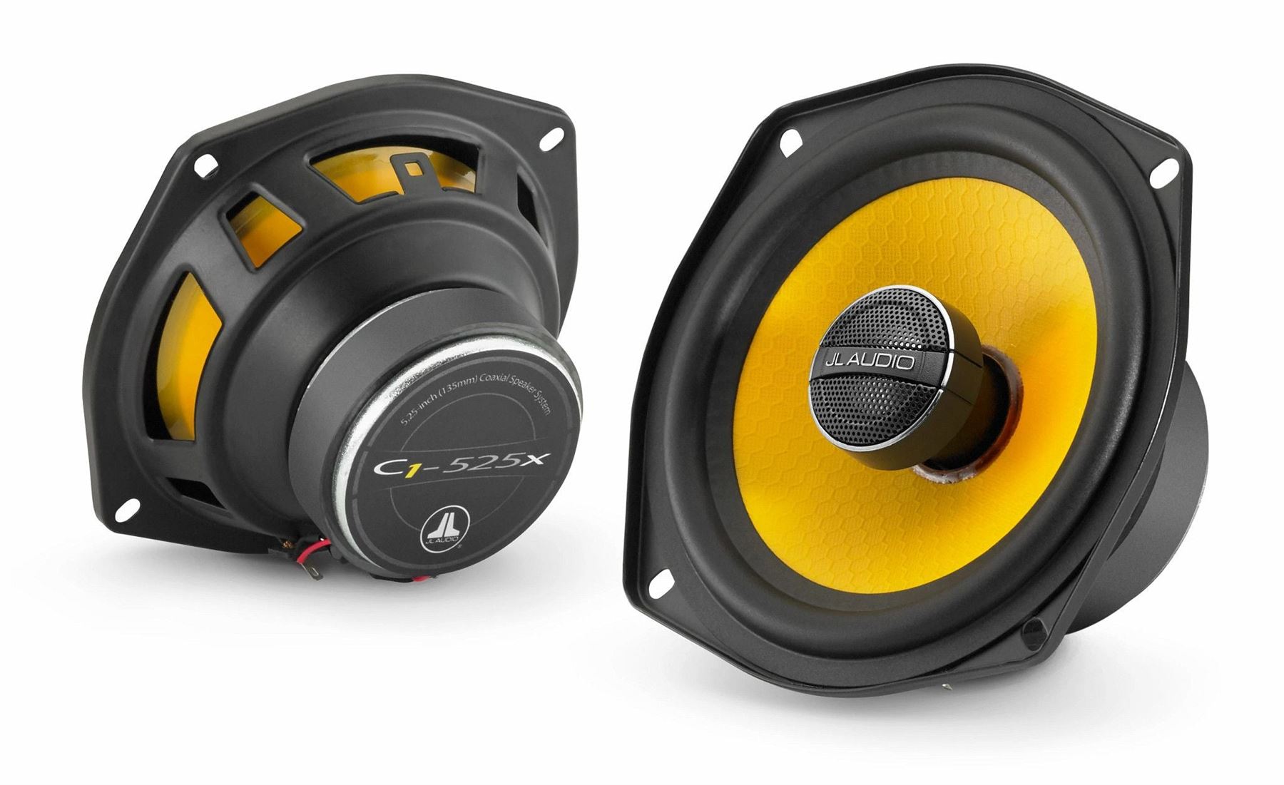 JL Audio C1-525X 2-Way 130mm/13cm/5.25" Coaxial Speakers (Per Pair 450 Watts) Fits Jeep Wrangler 1997-06