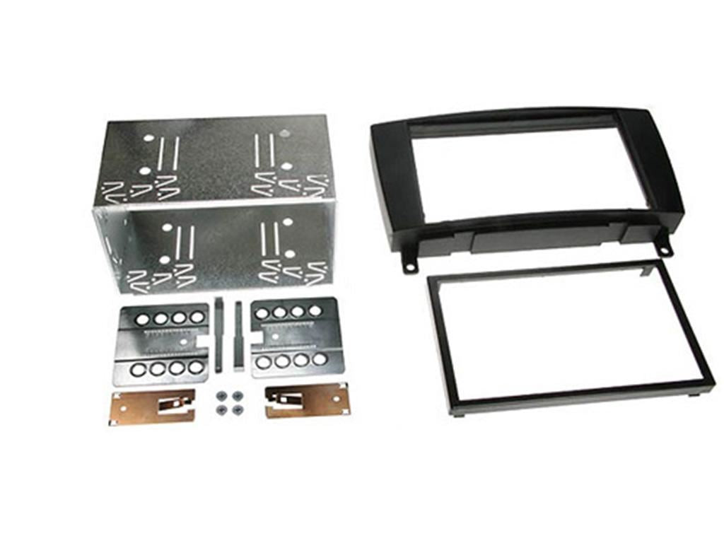 Grundig 6.8" Apple Android Double Din Stereo Fitting Kit + Steering Wheel Stalk Controls to fit Mercedes CLK 2004-09