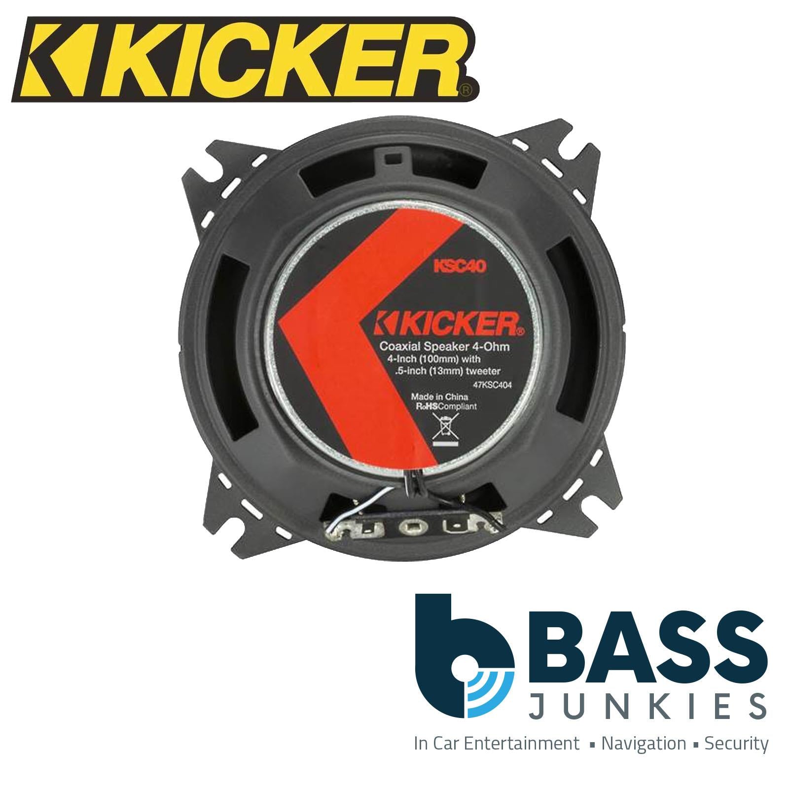 Kicker KA47KSC404 4 inch 2-way 4 Ohms 150W Max Power Car Audio Speakers
