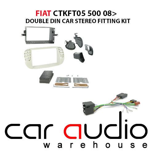Connects2 CTKFT05 Fiat 500 2007-15 Car Stereo Double Din Fascia & Steering Interface