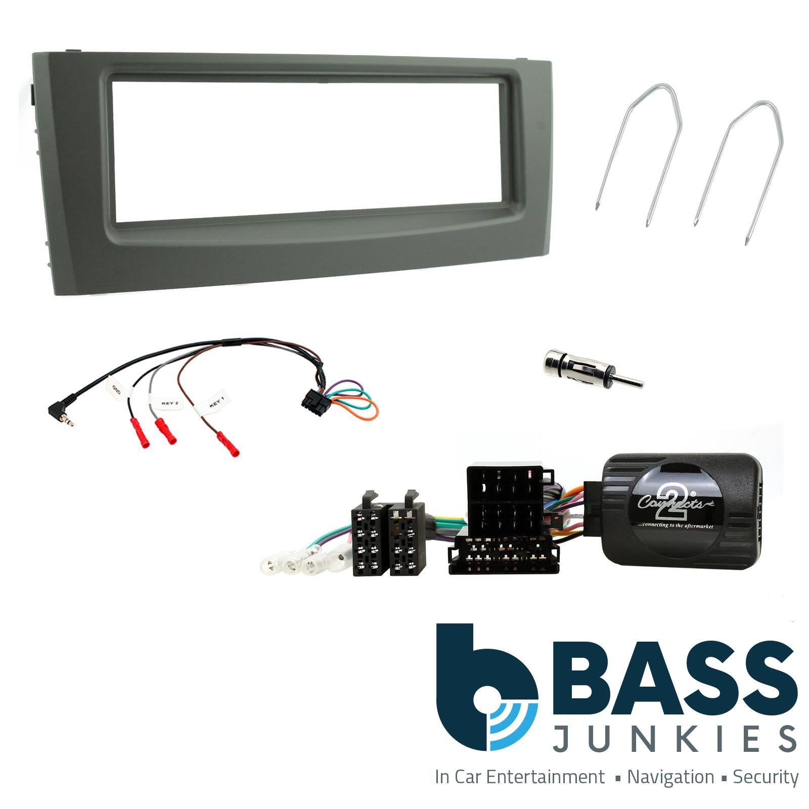 Connects2 CTKFT06 Fiat Grande Punto 2005 On Car Stereo Fascia Steering Wheel Interface Kit