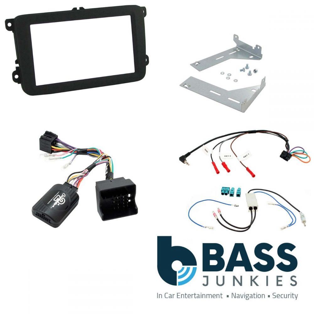 Connects2 CTKVW19 - Volkswagen EOS Tiguan Golf Double Din Fascia Installation Kit