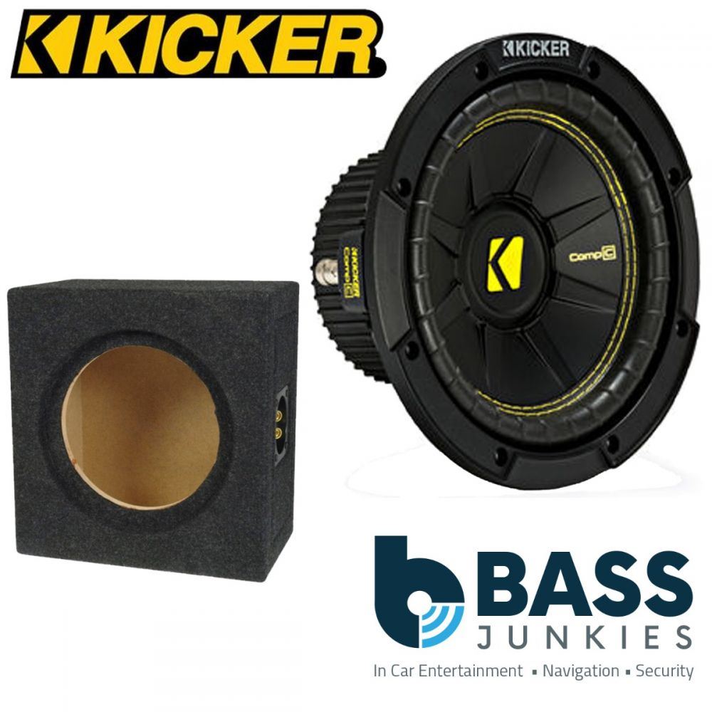 VW Transporter T5 Kicker CWCS84 - CompC 8" 400 Watts Car Subwoofer Custom Bass Box Kit